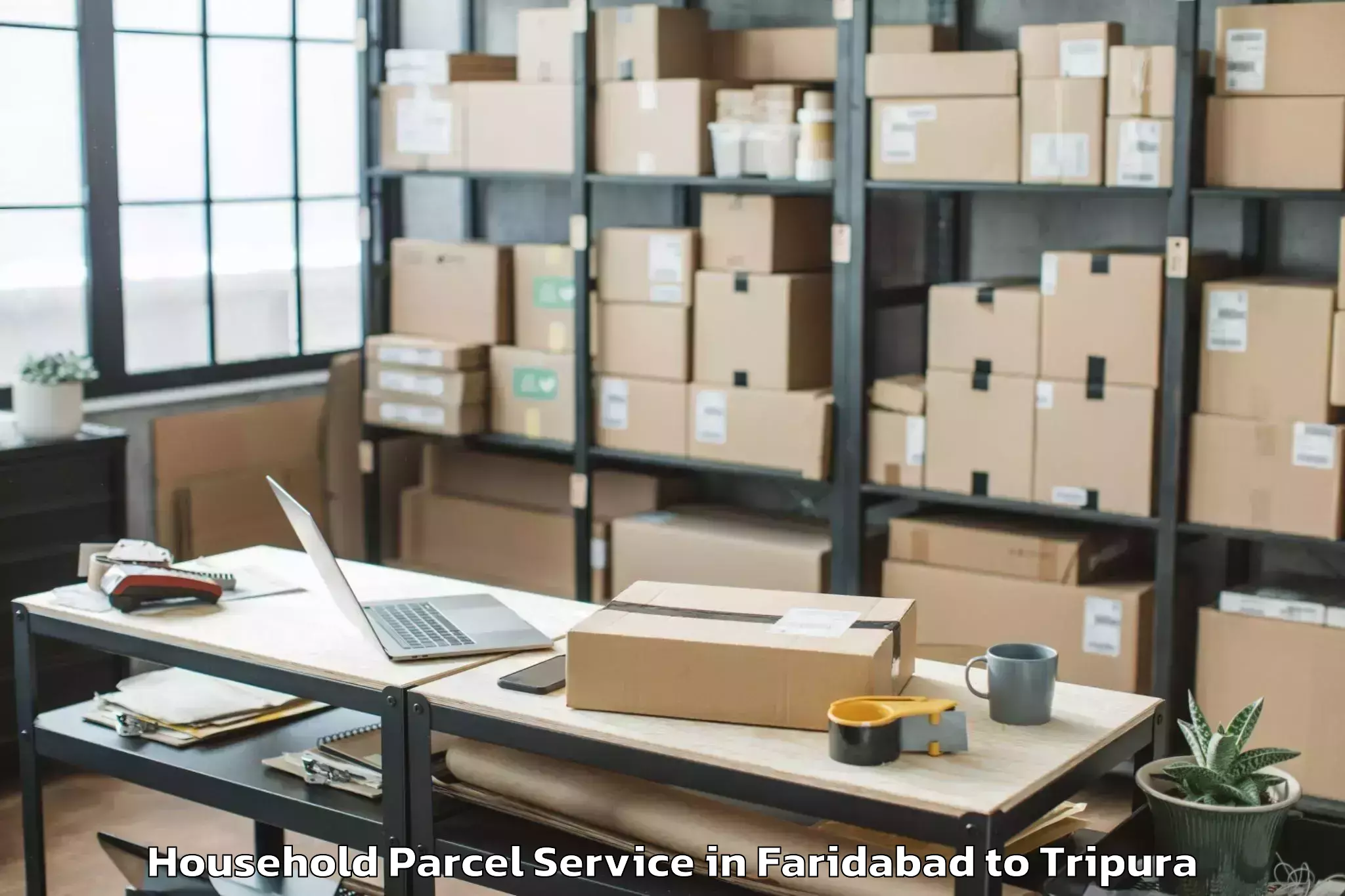 Get Faridabad to Jampuijala Household Parcel